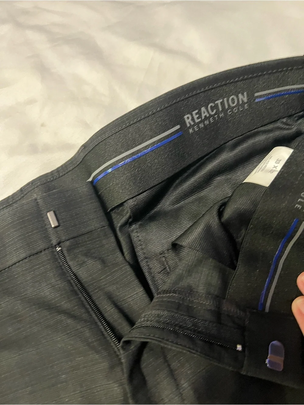 Kenneth Cole Slim Black Dress Pants